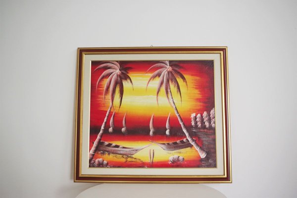 Painting of Sunset Over the Sea, 1990s-KNM-910422