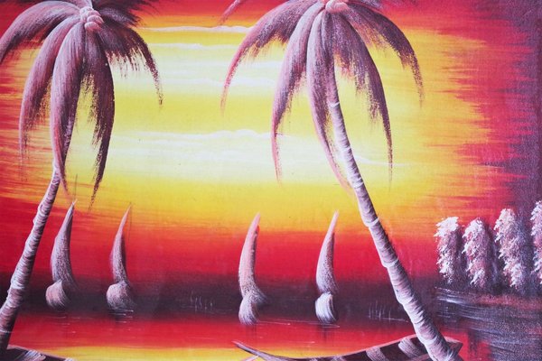 Painting of Sunset Over the Sea, 1990s-KNM-910422