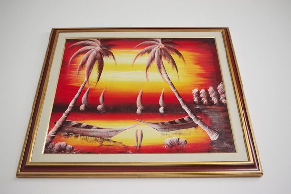 Painting of Sunset Over the Sea, 1990s-KNM-910422