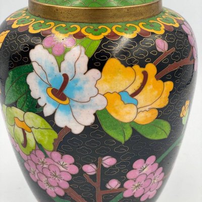 Paired Chinese Vases Cloisonne, 1960s, Set of 2-GYX-1298621