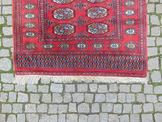 Pakistani Handwoven Bokhara Royal Woolen Carpet, 1980s-CAQ-692064