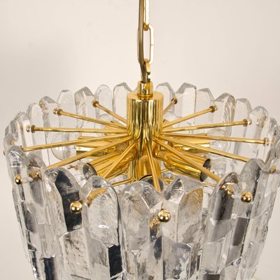 Palazzo Light Fixtures in Gilt Brass and Glass by J. T. Kalmar, 1970s, Set of 5-VDW-968280