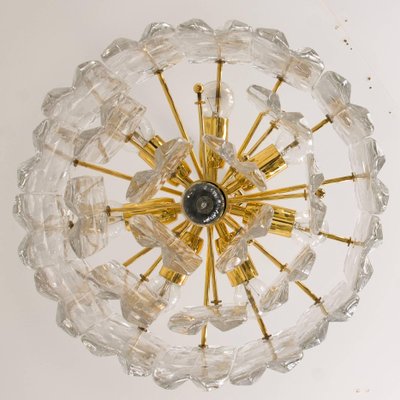 Palazzo Light Fixtures in Gilt Brass and Glass by J. T. Kalmar, 1970s, Set of 5-VDW-968280