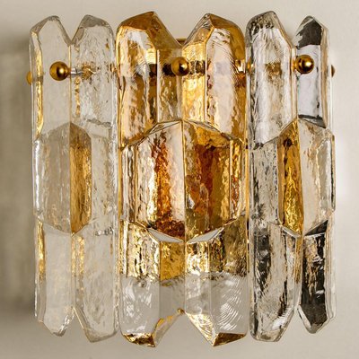 Palazzo Wall Lights in Brass & Glass by J.T. Kalmar, Set of 5-VDW-1325320