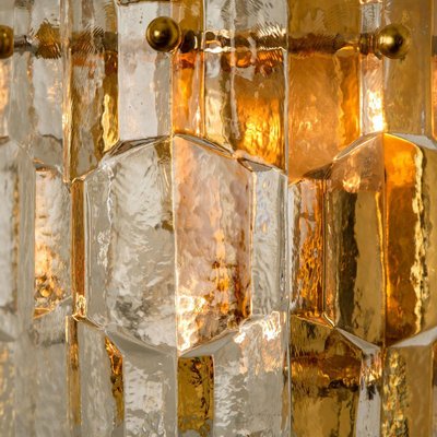 Palazzo Wall Lights in Brass & Glass by J.T. Kalmar, Set of 5-VDW-1325320