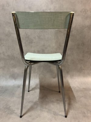 Pale Green Formica Side Chairs, 1950s, Set of 4-SDV-715215