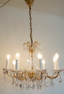 Palwa Maria Theresia 8-Bulb Chandelier from Palwa, 1960s-NGU-2016653