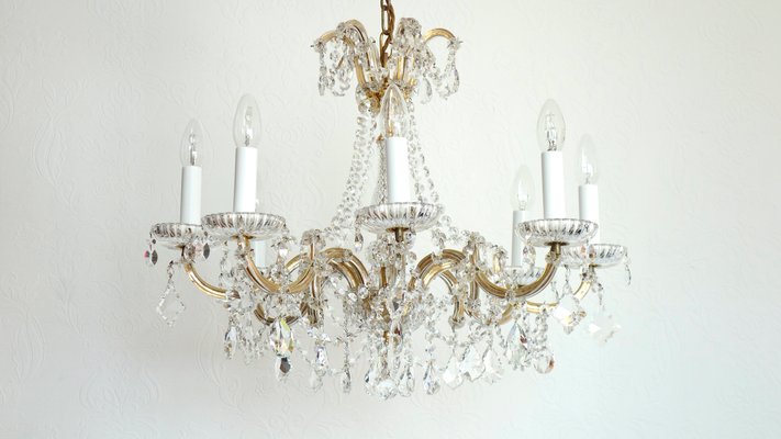 Palwa Maria Theresia 8-Bulb Chandelier from Palwa, 1960s-NGU-2016653