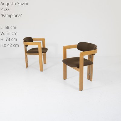 Pamplona Dining Chairs by Augusto Savini for Pozzi, 1960s, Set of 2-SXX-2015806