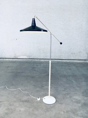 Panama Floor Lamp in Black by Wim Rietveld for Gispen, 1957-RQV-1709043