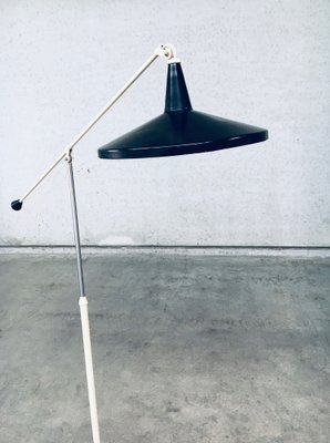 Panama Floor Lamp in Black by Wim Rietveld for Gispen, 1957-RQV-1709043