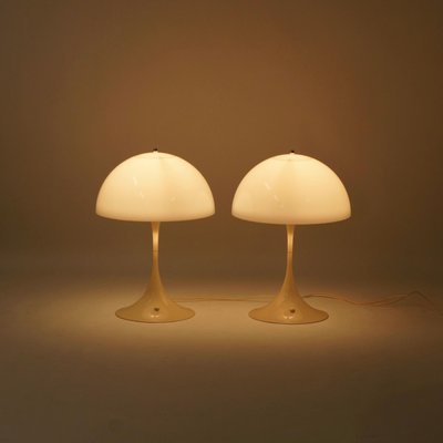 Panthella Table Lamps by Verner Panton for Louis Poulsen, 1970s, Set of 2-ZT-627892