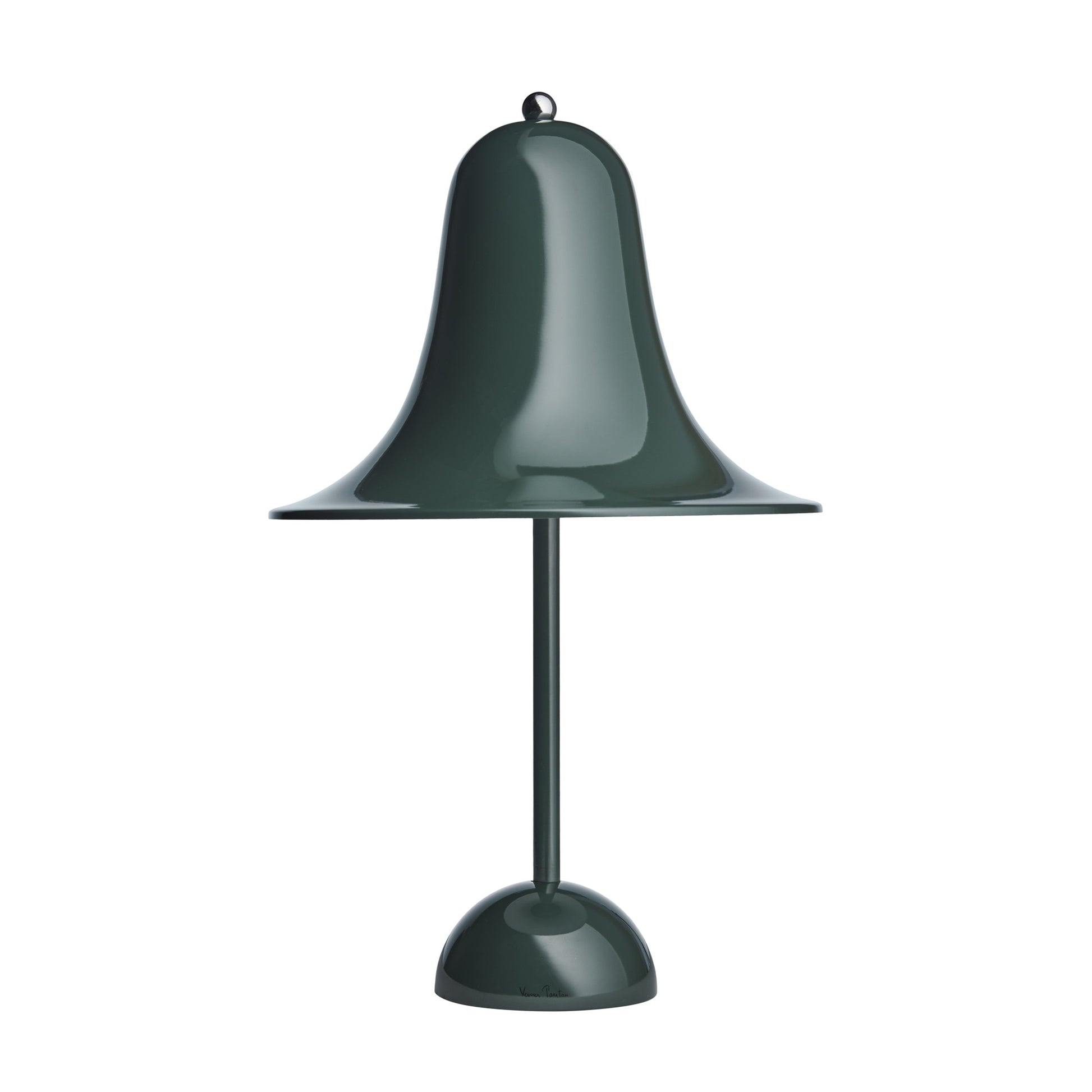 Pantop Portable Table Lamp by Verner Panton #Dark green