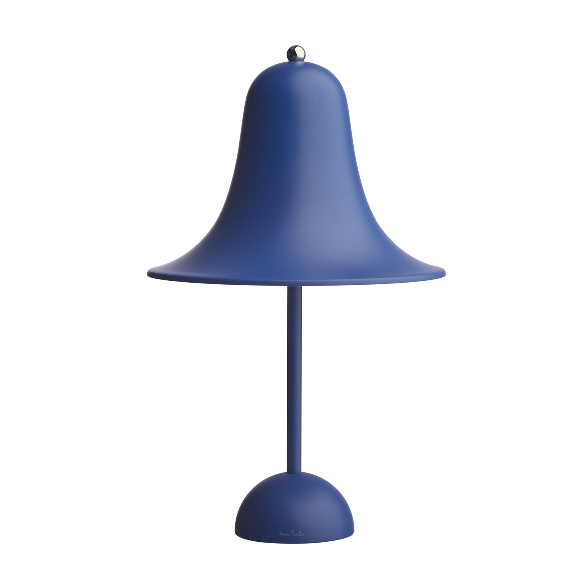 Pantop Portable Table Lamp by Verner Panton #Matte blue