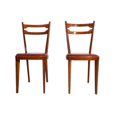 Paolo Buffa Style Dining Chairs, Italy, 1950s, Set of 2-UPW-1425527