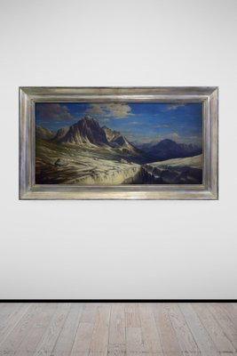 Paolo De Robertis, Ghiacciaio, Oil on Canvas, Framed-VHF-1746173