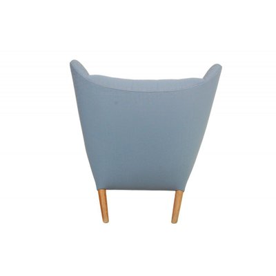 Papa Bear Chair in Blue Fabric by Hans Wegner, 1970s-MTD-1807560