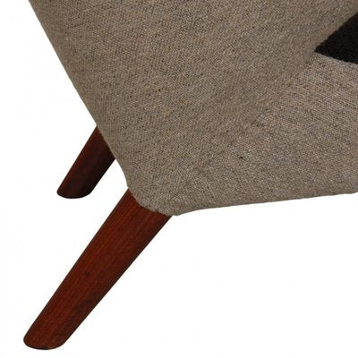 Papa Bear Chair in Grey Hallingdal Fabric by Hans Wegner, 1980s-MTD-1746786