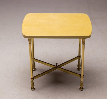 Parchment Side Table attributed to Aldo Tura, 1960s-WN-1436590