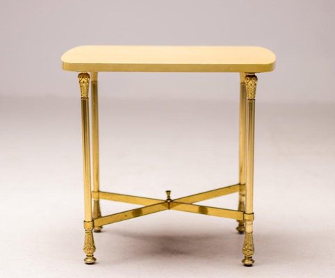 Parchment Side Table attributed to Aldo Tura, 1960s-WN-1436590