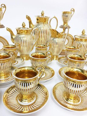 Paris Porcelain Coffee and Tea Set, 19th Century, France, Set of 40-UCH-1224483