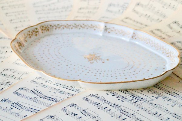 Paris Porcelain Oval Tray in the Style of Sevres, 1800-1820-DVX-1289005