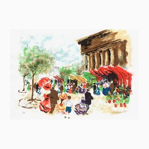 Paris, the Madeleine and the Flower Market by Urbain Huchet-FMZ-1129117