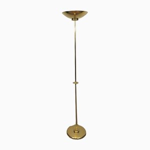 Parquet Floor Lamp in Golden Brass & Acrylic Glass-BA-1365584