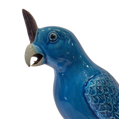 Parrot Sculpture in Enameled Porcelain, China, 20th Century-NUC-2035653