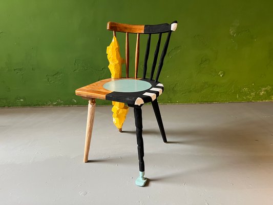 Past Forges Future / Blue Chair by Markus Friedrich Staab-NS-1440693