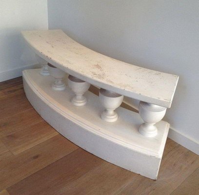 Patinated Bench with Balusters, 1940s-BA-1365677