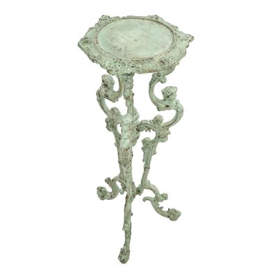 Patinated Cast Iron Sellette Table-NQ-1778213