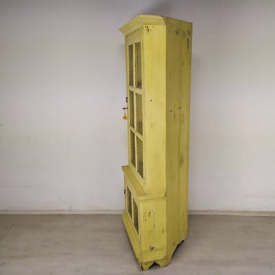 Patinated Corner Cupboard in Fir & Iron-EAD-1313864