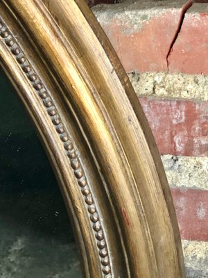 Patinated Gold Wood Mirror-RWZ-1155609