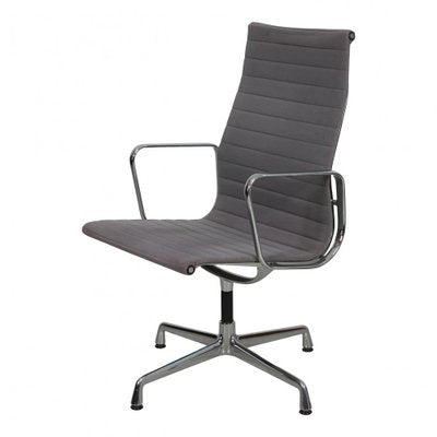 Patinated Grey Fabric EA-109 Chair by Charles Eames for Vitra-MTD-1400496