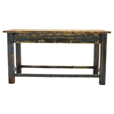 Patinated Pine Table, Czechoslovakia-TZ-1761247