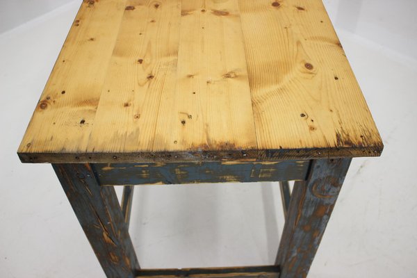 Patinated Pine Table, Czechoslovakia-TZ-1761247