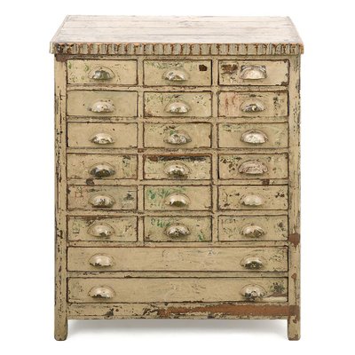 Patinated Teak Chest of Drawers-NQ-1798461