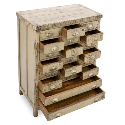 Patinated Teak Chest of Drawers-NQ-1798461