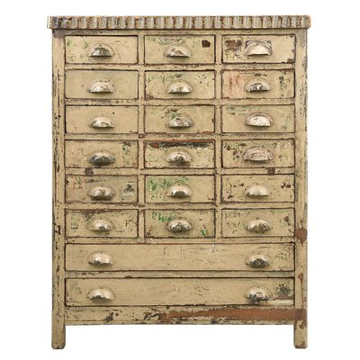 Patinated Teak Chest of Drawers-NQ-1798461