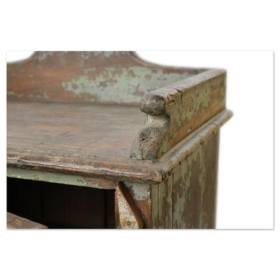 Patinated Wooden Bedside Table, 1800s-NQ-1749258