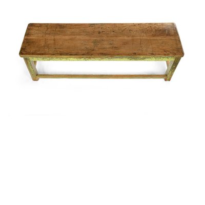 Patinated Wooden Bench, 1940s-NQ-736460