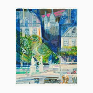 Paul Ambille, Paris - Le Jardin Des Tuileries, 1985, Lithograph on Arches Paper-FMZ-1116283