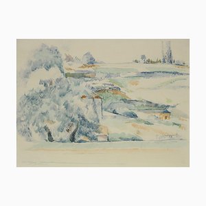 Paul Cezanne, Landscape in Provence, Lithograph and Stencil-KHH-2039311