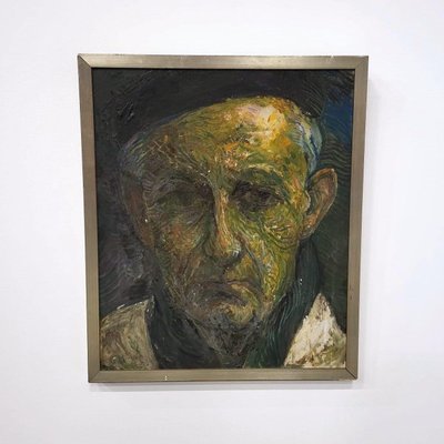 Paul Citroen, Self-Portrait, 1965, Oil Painting, Framed-DV-1700682