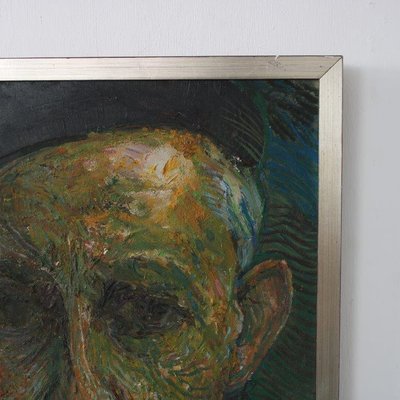 Paul Citroen, Self-Portrait, 1965, Oil Painting, Framed-DV-1700682