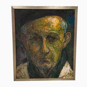 Paul Citroen, Self-Portrait, 1965, Oil Painting, Framed-DV-1700682