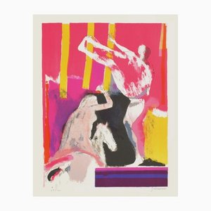 Paul Guiramand, Acrobates, Lithograph on Arches Paper-FMZ-1129128