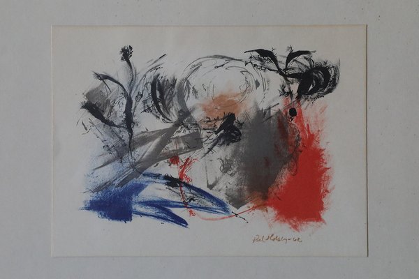 Paul Holsby, Composition, Color Lithograph, 1962, Framed-ZAA-1742422