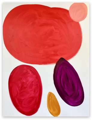 Paul Richard Landauer, Untitled (Red Composition 1), Oil on Canvas, 2020-RMD-1443956